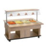 Kinder Buffetwagen Warm - 4 x GN 1/1