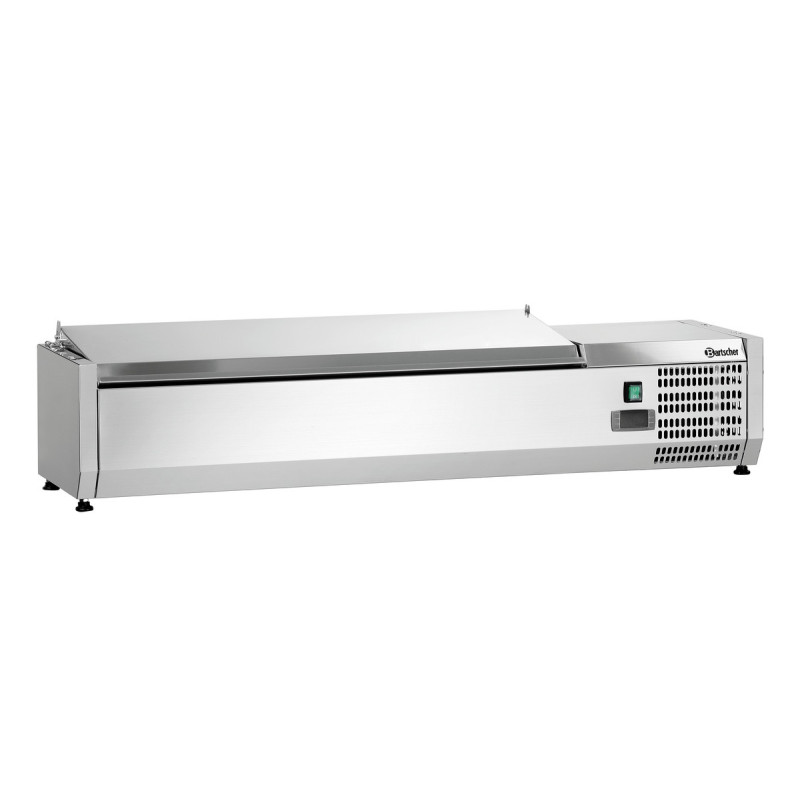Saladette Kühltisch aus Edelstahl - 5 x GN 1/4