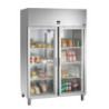 Positive Edelstahl-Glas-Kühlschrank - 922 L - Bartscher