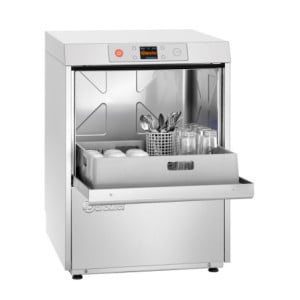 Dishwasher with Drain Pump, Softener, and Detergent Dispenser - 50 x 50 cm - Bartscher