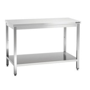 Table de Travail Inox avec Etagère Basse - P 700 mm - L 1400 mm - Bartscher