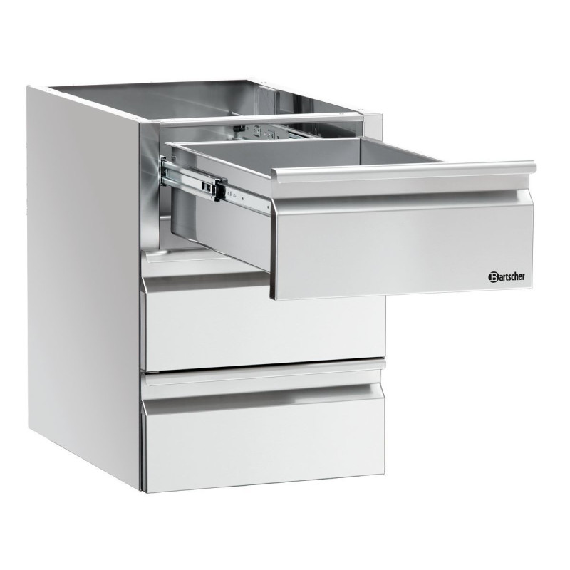 Column Drawers 3 x GN 1/1 Work Table - Bartscher