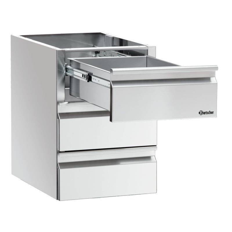 Kolonne Schubladen 3 x GN 1/1 Arbeitstisch - Bartscher Kolonne Schubladen 3 x GN 1/1 Arbeitstisch - Bartscher