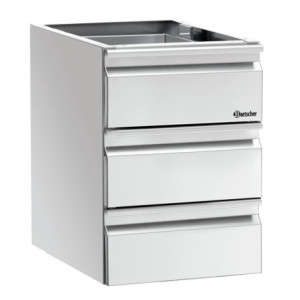 Kolonne Schubladen 3 x GN 1/1 Arbeitstisch - Bartscher