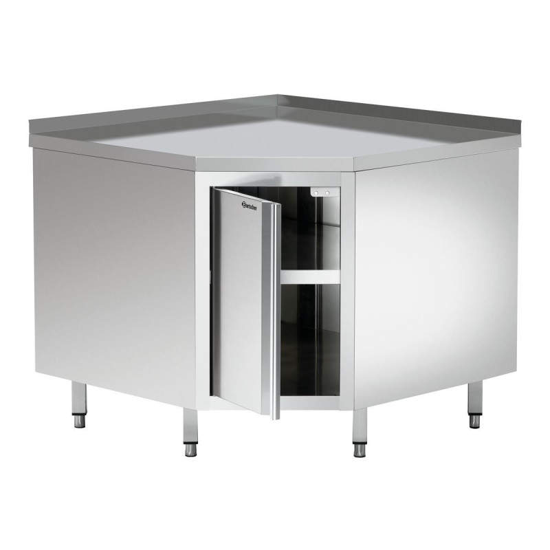 Eckmöbel aus Edelstahl - L 1000 x T 1000 mm - Bartscher