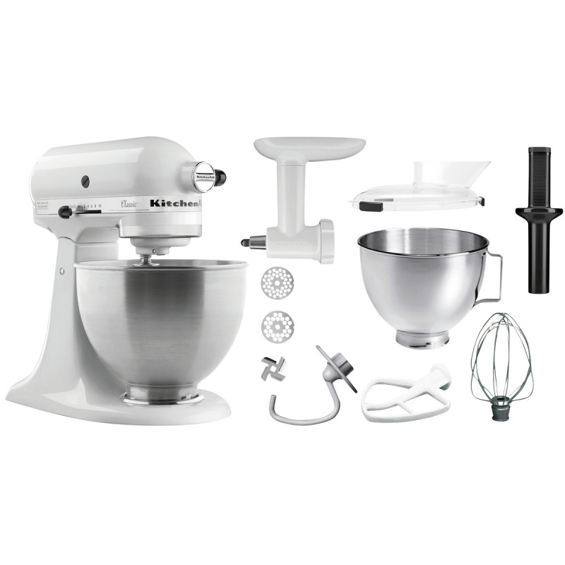 KitchenAid Weißer Mixer mit Zubehör - 4,28 L - Bartscher