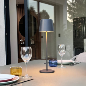 LED-Tischlampe Touch Kelly Rock mit Ladeplatte - Set von 6 - Lumisky