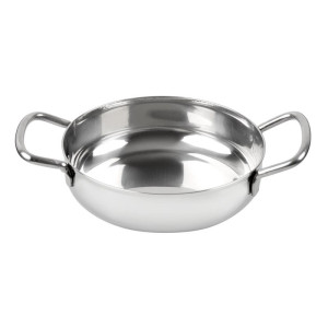 Edelstahlplatte Tischpräsentation 125 mm - Gastronoble