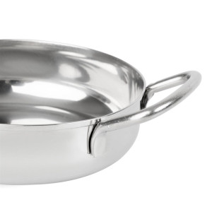 Edelstahlplatte Tischpräsentation 125 mm - Gastronoble