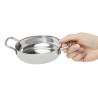 Edelstahlplatte Tischpräsentation 125 mm - Gastronoble