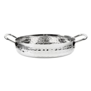 Hammered Edelstahlplatte Tischpräsentation 125mm - Gastronoble