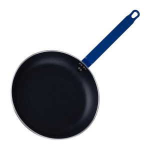 Poêle Antiadhésive en Aluminium Teflon Plus Poignée Bleue 28cm - Gastronoble