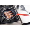 Poêle Antiadhésive Aluminium Teflon Poignée Rouge 240mm - Gastronoble