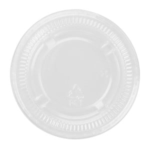 Recycelbare PET-Deckel Fiesta für Saucenbecher - Packung mit 1000