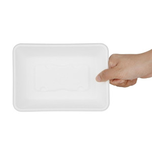 Compostierbare Lebensmittelbehälter aus Bagasse Fiesta 500ml - Set von 100 - Gastronoble