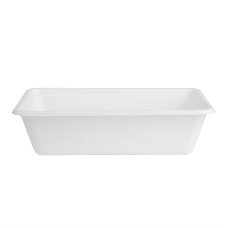 Compostable Bagasse Food Trays 650ml - Pack of 100 - Gastronoble Compostable Bagasse Food Trays 650ml - Pack of 100 - Gastronoble