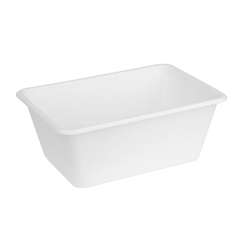 Compostable Bagasse Food Trays 1000ml - Pack of 100 - Fiesta Green Compostable Bagasse Food Trays 1000ml - Pack of 100 - Fiesta Green
