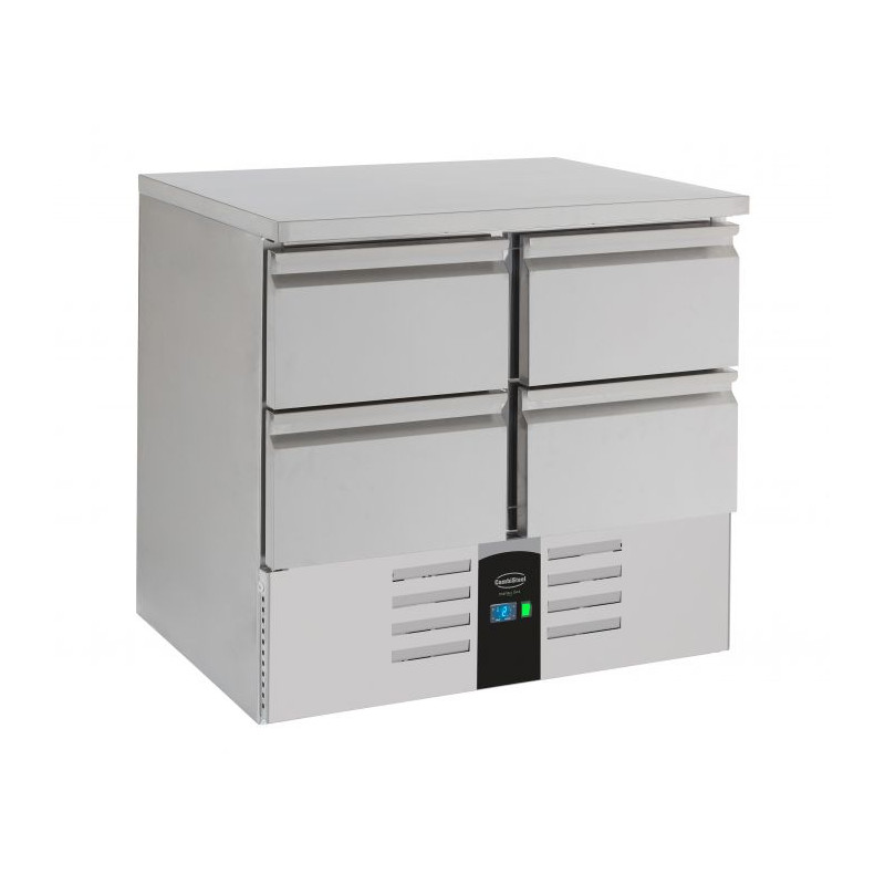 Positive Kühltisch mit 4 Schubladen - 257 L - CombiSteel Positive Kühltisch mit 4 Schubladen - 257 L - CombiSteel