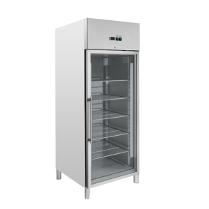 Positive Glas-Kühlschrank 650 L Umluftkühlung