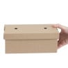 Rechteckige faltbare Burgerboxen - Set mit 100 - Fiesta Green