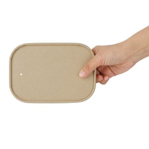 Papierdeckel für rechteckige Schalen - Packung mit 300 - Fiesta