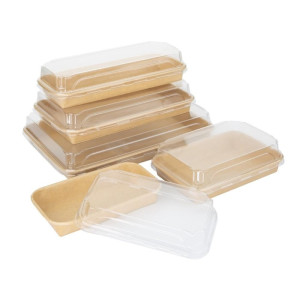 Recyclable Sushi Trays 160 x 115 mm - Pack of 300 - Fiesta Green