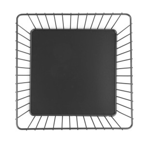 Metal Square Basket 230 x 230 mm - Olympia