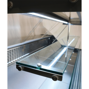 Kühlvitrine Wesley 1.5 Schwarz 130 L - CombiSteel