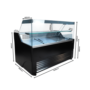 Kühlvitrine Wesley 1.5 Schwarz 130 L - CombiSteel