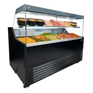 Kühlvitrine Wesley 1.5 Schwarz 130 L - CombiSteel
