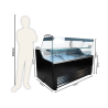 Kühlvitrine Wesley 1.5 Schwarz 130 L - CombiSteel