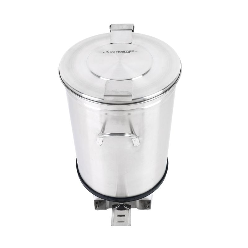 Edelstahl-Mülleimer mit Pedal - 100 L - Dynasteel Edelstahl-Mülleimer mit Pedal - 100 L - Dynasteel