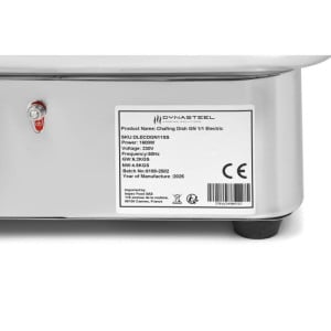 Chafing Dish GN 1/1 Elektrisch Edelstahl - Dynasteel