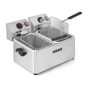 Friteuse Professionnelle 2 x 4 L - Dynasteel