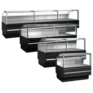 Schwarzer Supermarkt-Kühlschrank - 947 L - TEFCOLD