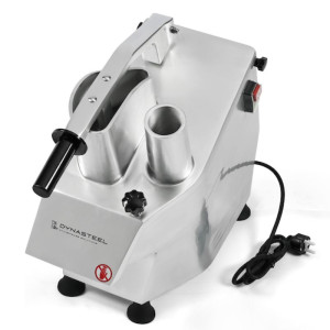 Professioneller Gemüseschneider 550 W — 2 Einfüllöffnungen, Alu