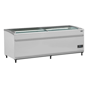 Kühlschrank Gefrierschrank Gebogenes Glasdeckel - Weiß - 584 L - TEFCOLD