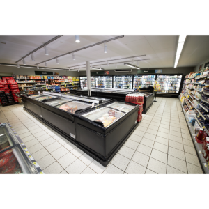 Kühlschrank Gefrierschrank Gebogenes Glasdeckel - Weiß - 584 L - TEFCOLD