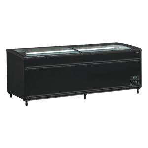 Kühlschrank Gefrierschrank Gebogenes Glasdeckel - Schwarz - 584 L - TEFCOLD