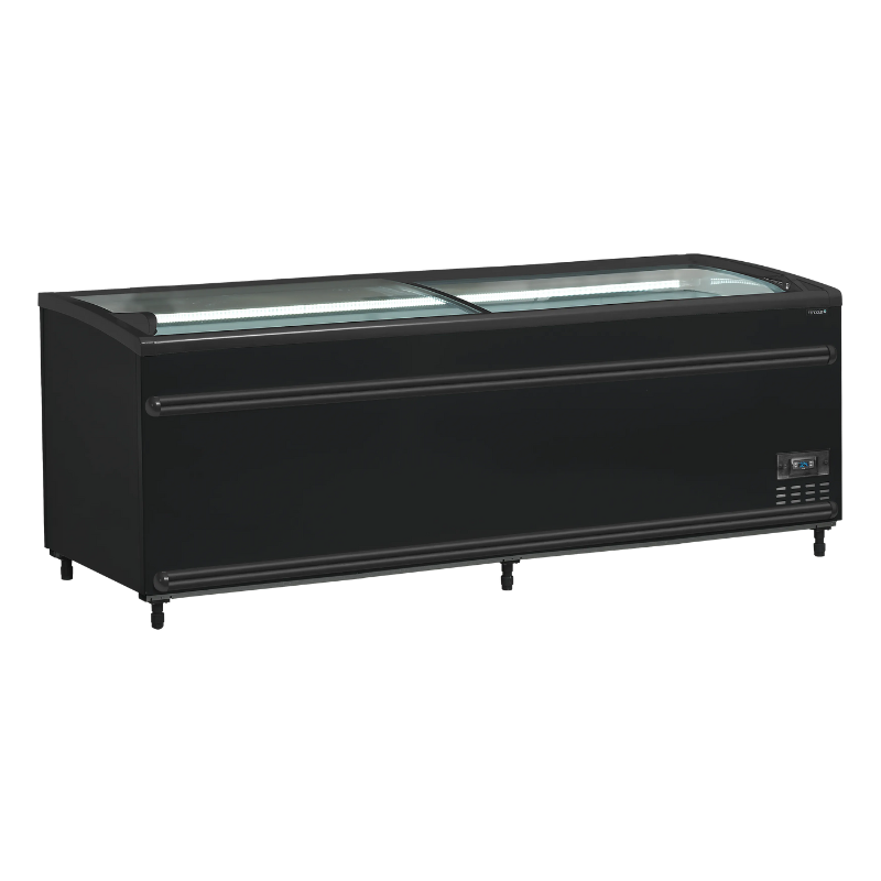 Kühlschrank Gefrierschrank Gebogenes Glasdeckel - Schwarz - 584 L - TEFCOLD Kühlschrank Gefrierschrank Gebogenes Glasdeckel - Schwarz - 584 L - TEFCOLD