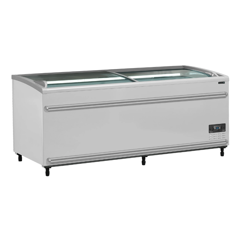 Kühlschrank Gefrierschrank Gebogenes Glasdeckel - Weiß - 500 L - TEFCOLD Kühlschrank Gefrierschrank Gebogenes Glasdeckel - Weiß - 500 L - TEFCOLD