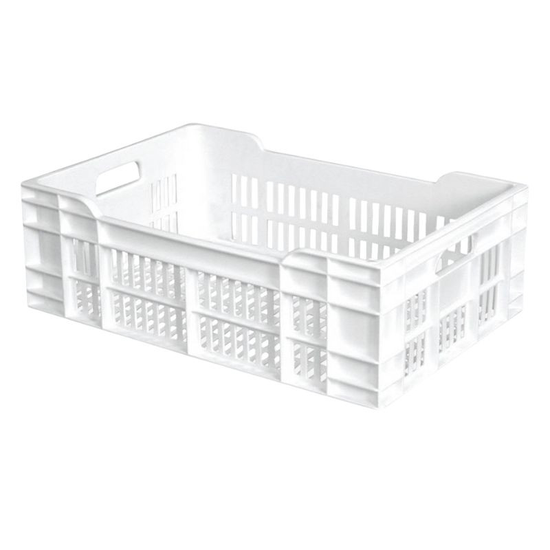 Caisse 600 X 400 Ajouree 40L Blanc - Gilac