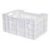 Crate 600 X 400 Perforated 60L White - Gilac