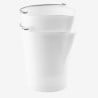 12L White Stainless Steel Pouring Spout Bucket - Gilac