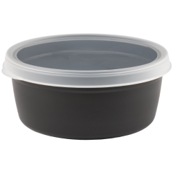 Runde luftdichte Box mit Deckel - 1,2 L - Set von 10