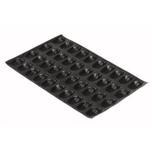 Madeleine Mold - 40 Imprints - 78 x 47 mm - Matfer