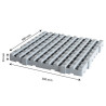 HACCP grating - 50 x 50 cm - Thickness 50 mm - Gray - Gilac
