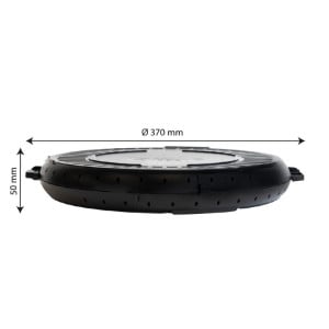 Boîte Ronde Réutilisable - Ø 330 mm - Noir - Lot de 10 - Gilac