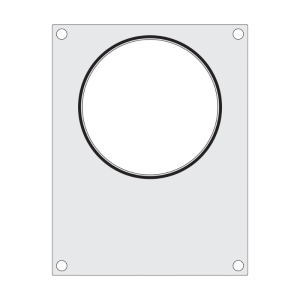 Versiegelungsmatrix für manuelle Versiegelungsmaschine - 1 Rundfach - HENDI