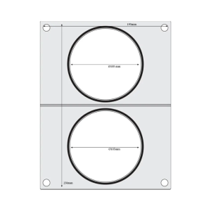 Sealing Matrix for Manual Sealer - 2 Compartments - HENDI
